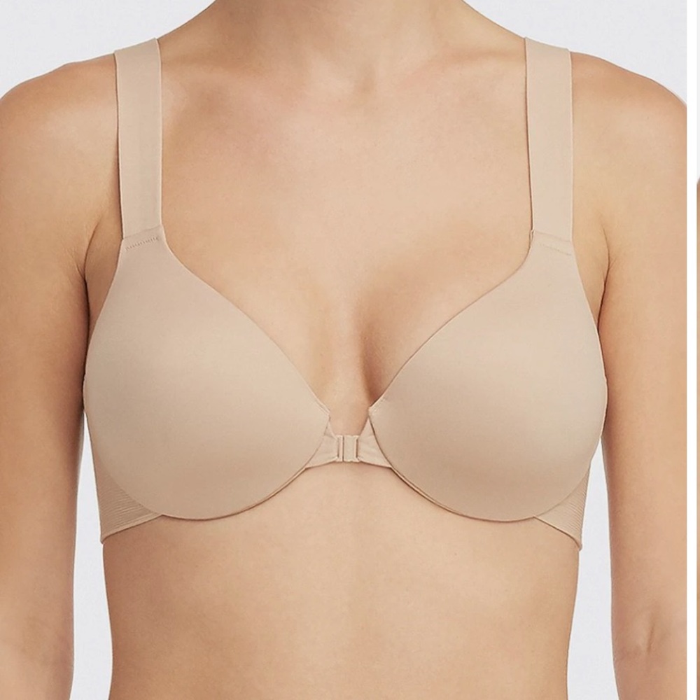 Spanx Bra-Llelujah! Full Coverage Ivory Nude Full Coverage Front Clasp Bra 36D